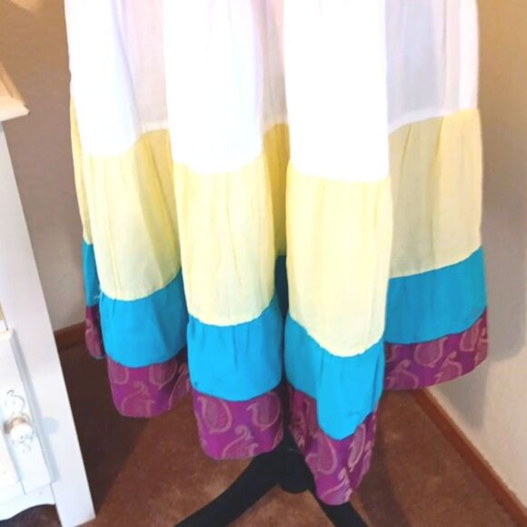 Passion Colorful Metallic Sleeveless Dress Festival. Metallic. - Picture 7 of 11